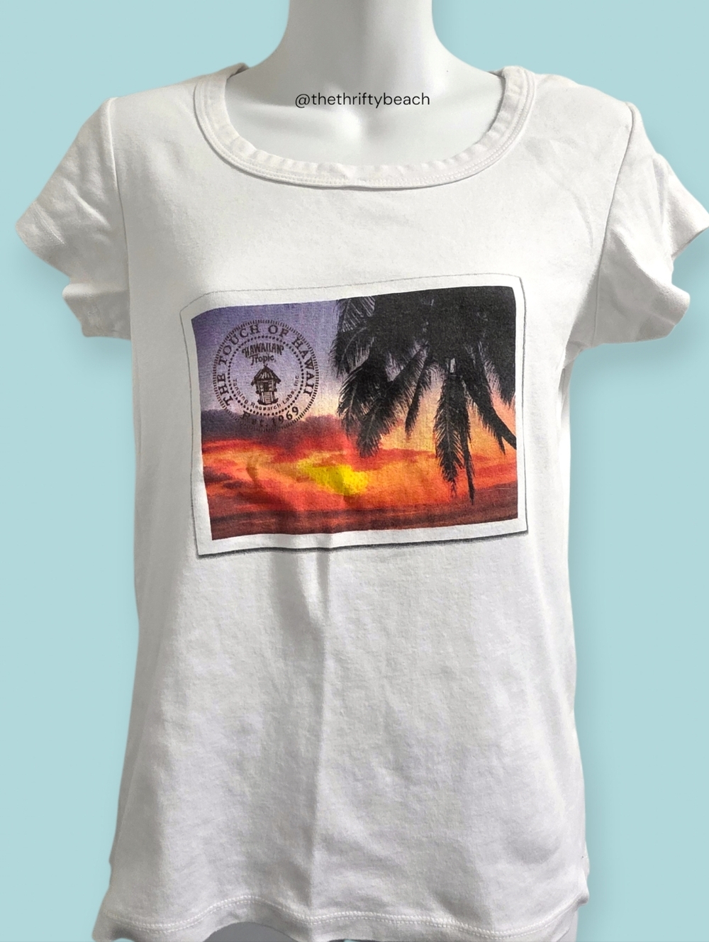 Iconic Y2K Hawaiian Tropic "Postcard" Graphic Tee